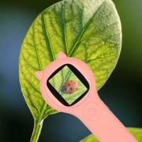 Optický mikroskop/digitální lupa 500x 2Mpx - růžová