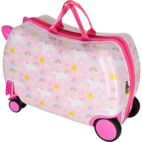 Dětský cestovní kufr na kolečkách - Jednorožec
