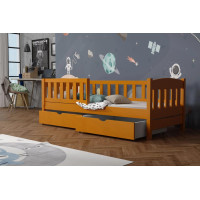 Dětská postel z masivu borovice BEN se šuplíky - 180x80 cm