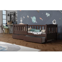 Dětská postel z masivu borovice BEN se šuplíky - 180x80 cm