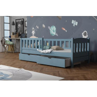 Dětská postel z masivu borovice BEN se šuplíky - 200x90 cm