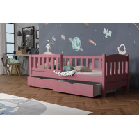 Dětská postel z masivu borovice BEN se šuplíky - 200x90 cm