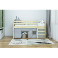 Dětská vyvýšená postel z masivu borovice PORTO - 200x90 cm