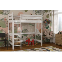 Dětská vyvýšená postel z masivu borovice TEXAS - 200x90 cm