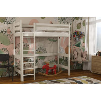 Dětská vyvýšená postel z masivu borovice TEXAS - 200x90 cm