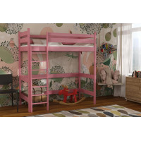 Dětská vyvýšená postel z masivu borovice TEXAS - 200x90 cm