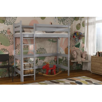 Dětská vyvýšená postel z masivu borovice TEXAS - 200x90 cm