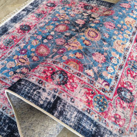 Kusový koberec HONOR New - Fragments - modrý/červený