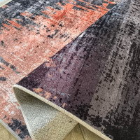 Kusový koberec HONOR New - Mist - červený/šedý