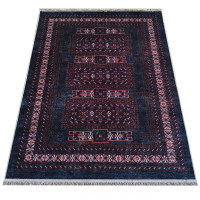 Kusový koberec HONOR New - Ethnic - tmavě modrý/červený