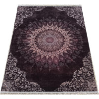 Kusový koberec HONOR New - Mandala - tmavě červený/růžový