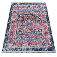 Kusový koberec HONOR New - Fragments - modrý/červený