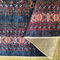 Kusový koberec HONOR New - Ethnic - tmavě modrý/červený