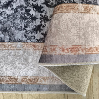 Kusový koberec HONOR New - Baroque - tmavě šedý/šedý