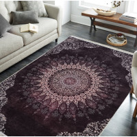 Kusový koberec HONOR New - Mandala - tmavě červený/růžový