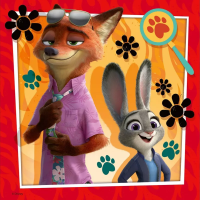 RAVENSBURGER Puzzle Zootropolis: Město zvířat 3x49 dílků