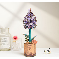 ROBOTIME Rowood 3D dřevěné puzzle Šeřík 154 dílků