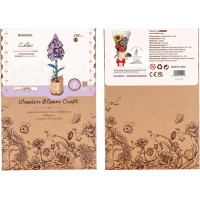 ROBOTIME Rowood 3D dřevěné puzzle Šeřík 154 dílků