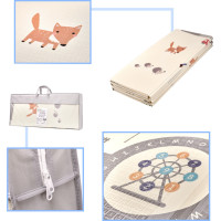 Oboustranná pěnová podložka 180 x 200 cm - Ulice/les