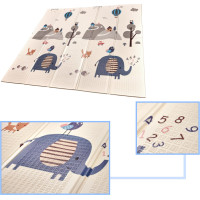 Oboustranná pěnová podložka 180 x 200 cm - Ulice/les