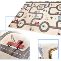 Oboustranná pěnová podložka 180 x 200 cm - Ulice/les