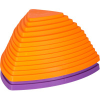 Senzorická Montessori stezka Říční kameny pro trénink rovnováhy 11 prvků - barevná