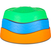 Senzorická Montessori stezka Říční kameny pro trénink rovnováhy 5 prvků - barevná