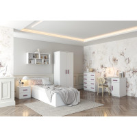 Šatní skříň SMYK 80 - bílá (více variant)