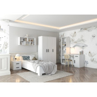 Šatní skříň SMYK 120 - bílá (více variant)