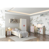 Šatní skříň SMYK 80 - dub sonoma/bílá (více variant)