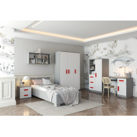 Psací stůl SMYK - šedý/bílý (více variant)