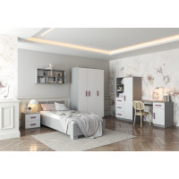 Psací stůl SMYK - šedý/bílý (více variant)