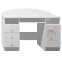 Psací stůl NICE DAY - TYP B, bílý
