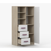 Regál SMYK - dub sonoma/bílý (více variant)