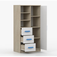 Regál SMYK - dub sonoma/bílý (více variant)