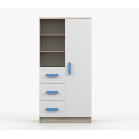 Regál SMYK - dub sonoma/bílý (více variant)