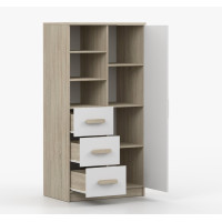 Regál SMYK - dub sonoma/bílý (více variant)