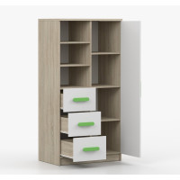 Regál SMYK - dub sonoma/bílý (více variant)