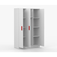 Šatní skříň SMYK 120 - bílá (více variant)