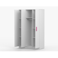 Šatní skříň SMYK 120 - bílá (více variant)