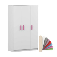 Šatní skříň SMYK 120 - bílá (více variant)