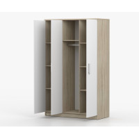 Šatní skříň SMYK 120 - dub sonoma/bílá (více variant)