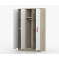 Šatní skříň SMYK 120 - dub sonoma/bílá (více variant)