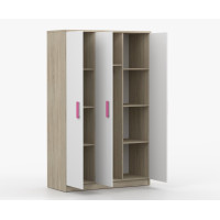 Šatní skříň SMYK 120 - dub sonoma/bílá (více variant)