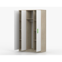 Šatní skříň SMYK 120 - dub sonoma/bílá (více variant)