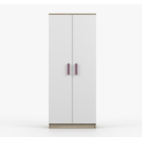 Šatní skříň SMYK 80 - dub sonoma/bílá (více variant)