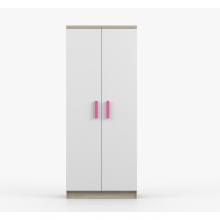Šatní skříň SMYK 80 - dub sonoma/bílá (více variant)