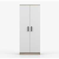 Šatní skříň SMYK 80 - dub sonoma/bílá (více variant)