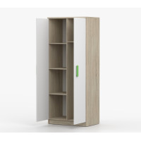 Šatní skříň SMYK 80 - dub sonoma/bílá (více variant)