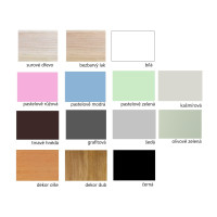 Dětská patrová postel z masivu borovice LEGEND se šuplíky - 200x90 cm